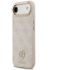 Guess 4G „Strass Logo & Big Strap“ telefono dėklas su MagSafe palaikymu, skirtas iPhone 17 Air, rožinis