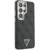 Dėklas Guess 4G Strass Triangle Logo Gold Frame phone case for Samsung Galaxy S26 Ultra (S948) juodas