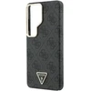 Dėklas Guess 4G Strass Triangle Logo Gold Frame phone case for Samsung Galaxy S26 Ultra (S948) juodas