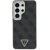 Dėklas Guess 4G Strass Triangle Logo Gold Frame phone case for Samsung Galaxy S26 Ultra (S948) juodas