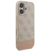 Guess 4G dryžuotas telefono dėklas iPhone 17, rožinis