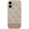 Guess 4G dryžuotas telefono dėklas iPhone 17, rožinis