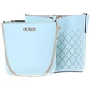 Guess, Amara, Synthetic Leather, Textile Bag, Surf, XG849301, For Women, 18/21 x 20 x 14 / 14/18 x 17.5 x 6.5 cm