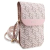 Guess krepšys telefonui GUWBHGCFSEP pink Piniginė GCube Stripe