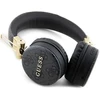Guess PU Leather 4G Metal Logo belaidės ausinės juodos spalvos