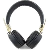 Guess PU Leather 4G Metal Logo belaidės ausinės juodos spalvos