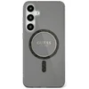 Guess Glitter Circle Classic Logo MagSafe Samsung Galaxy S25 Ultra dėklas telefonui juodos spalvos