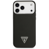 Guess Grained Triangle Logo MagSafe dėklas skirtas Apple iPhone 17 Pro Max juodos spalvos
