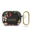 Guess Apsauginis dėklas GUACAPTPUBKFL04 N.4 Flower Collection, skirtas AirPods Pro juodai raudonas