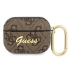 Dėklas GUESS GUAP4GSMW AIRPODS PRO COVER BRONZE/BROWN 4G SCRIPT METAL COLLECTION