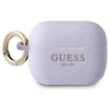 Apple AirPods Pro Guess silikoninis Glitter (GUAPSGGEU) ausinių dėklas violetinės spalvos
