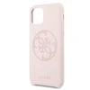 Original Apple iPhone 11 Pro Guess Hard silikoninis 4G Tone On Tone (GUHCN58LS4GLP) dėklas telefonui rožinės spalvos
