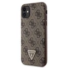 Apple iPhone 11 / XR Guess dėklas Crossbody 4G Metal Logo (GUHCN61P4TDSCPW) rudos spalvos