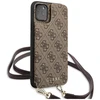Guess 4G Crossbody telefono dėklas iPhone 11 Pro Max, rudas