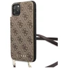 Guess 4G Crossbody telefono dėklas iPhone 11 Pro Max, rudas
