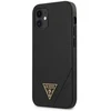 Original Apple iPhone 12 Mini Guess Hardcase Saffiano (GUHCP12SVSATMLBK) dėklas telefonui juodos spalvos