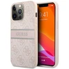 Dėklas GUHCP13L4GDPI Guess PU 4G Printed Stripe Case, skirtas iPhone 13 Pro, rožinis