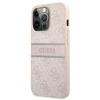 Dėklas GUHCP13L4GDPI Guess PU 4G Printed Stripe Case, skirtas iPhone 13 Pro, rožinis