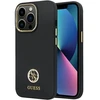 Dėklas GUESS GUHCP13XM4DGPK IPHONE 13 PRO MAX 6.7 "Juodas/Juodas HARDCASE SILICONE LOGO STRASS 4G