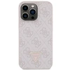 Apple iPhone 13 Pro Max Guess dėklas Crossbody 4G Metal Logo (GUHCP13XP4TDSCPP) rožinės spalvos