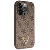 Apple iPhone 14 Pro Guess dėklas Crossbody 4G Metal Logo (GUHCP14LP4TDSCPW) rudos spalvos