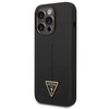 Guess GUHCP14LSLTGK Apple iPhone 14 Pro6,1" dėklas telefonui juodos spalvos hardcase Silicone Triangle