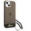 Dėklas Guess GUHCP14MHGCOHK iPhone 14 Plus 6,7" juoda juodas hardcase Translucent Pearl Strap