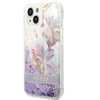 Dėklas Guess GUHCP14MLFLSU iPhone 14 Plus 6,7" violetinė violetinė hardcase Flower Liquid Glitter