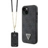 Apple iPhone 14 Guess dėklas Crossbody 4G Metal Logo (GUHCP14SP4TDSCPK) juodos spalvos