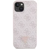 Apple iPhone 14 Pro Max Guess dėklas Crossbody 4G Metal Logo (GUHCP14XP4TDSCPP) rožinės spalvos