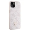 Apple iPhone 14 Pro Max Guess dėklas Crossbody 4G Metal Logo (GUHCP14XP4TDSCPP) rožinės spalvos