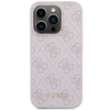 Dėklas GUESS GUHCP15LG4GFPI IPHONE 15 PRO 6.1 "Rožinis/Rožinis HARD CASE 4G METAL GOLD LOGO
