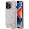 Dėklas GUESS GUHCP15LG4GFPI IPHONE 15 PRO 6.1 "Rožinis/Rožinis HARD CASE 4G METAL GOLD LOGO