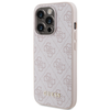 Dėklas GUESS GUHCP15LG4GFPI IPHONE 15 PRO 6.1 "Rožinis/Rožinis HARD CASE 4G METAL GOLD LOGO