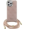 Dėklas Guess GUHCP15LHC4SEP iPhone 15 Pro 6.1" rožinė pink hardcase Crossbody Cord 4G Print