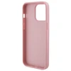 Apple iPhone 15 Pro Guess Hardcase Leather 4G Stamped (GUHCP15LP4EPMP) dėklas telefonui rožinės spalvos