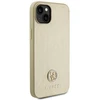 Guess dėklas, skirtas iPhone 15 Plus 6.7GUHCP15MPS4DGPD auksinis kietas dėklas , skirtas Strass Metal Logo