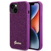 Dėklas GUESS GUHCP15SPMSDGSF IPHONE 15/14/13 6.1 "FUKSJA / FUSCHIA HARDCASE DISCO METAL SCRIPT