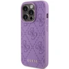 Guess Leather 4G Stamped Apple iPhone 15 Pro Max - dėklas telefonui violetinės spalvos