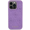 Guess Leather 4G Stamped Apple iPhone 15 Pro Max - dėklas telefonui violetinės spalvos