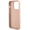 Dėklas Guess GUHCP15XPCRTHCP iPhone 15 Pro Max rožinė pink hardcase Croco Triangle Metal Logo