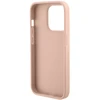 Dėklas GUESS GUHCP15XPCRTHCP IPHONE 15 PRO MAX Rožinis/Rožinis HARDCASE CROCO TRIANGLE METAL LOGO