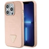 Dėklas Guess GUHCP15XPCRTHCP iPhone 15 Pro Max rožinė pink hardcase Croco Triangle Metal Logo