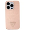 Dėklas Guess GUHCP15XPCRTHCP iPhone 15 Pro Max rožinė pink hardcase Croco Triangle Metal Logo