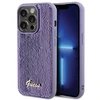 Dėklas GUESS GUHCP15XPSFDGS IPHONE 15 PRO MAX 6,7 col. PURPURINE/PURPURINĖ KIETOS DĖLĖS Sequin SCRIPT METAL