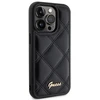 Guess GUHCP15XPSQSQSK Apple iPhone 15 Pro Max6.7" juodos spalvos harddėklas Quilted Metal Logo