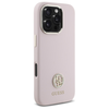 Guess GUHCP16LM4DGPP Apple iPhone 16 Pro 6.3" dėklas telefonui rožinės spalvos Silikoninis Logo Strass 4G