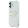 Guess IML Heart Apple iPhone 16 plus - dėklas telefonui skaidrus
