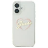 Guess IML Heart Apple iPhone 16 plus - dėklas telefonui skaidrus
