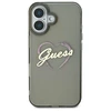 Guess IML Heart Apple iPhone 16 - dėklas telefonui juodos spalvos